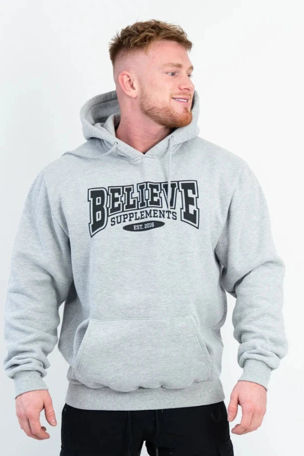 Grey Believe Hoodie