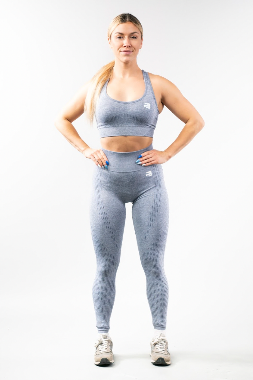 Believe Legging - Purple Grey